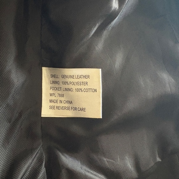 Dark Chocolate Genuine Leather Jacket - Picture 6 of 6